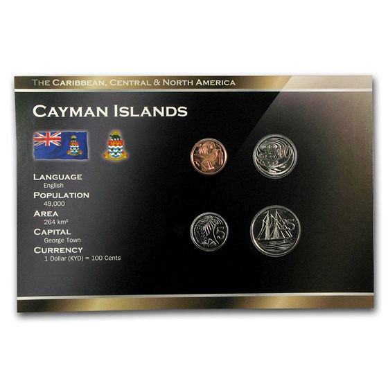 Cayman Islands 1-25 Cents Coin Set BU Cayman Islands 1-25 Cents Coin Set BU